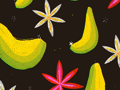 Avocado pattern. Did you know they had flowers? avocados digital art drawing flowers illustration pattern procreate