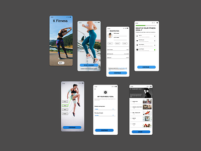 K Fitness ! animation graphic design ui