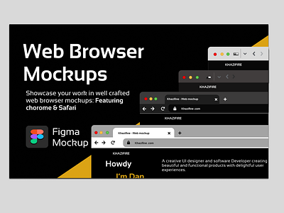 Web Browser Mockups! graphic design ui