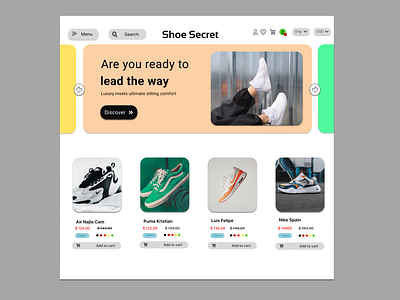 Shoe Secret! 3d animation graphic design ui