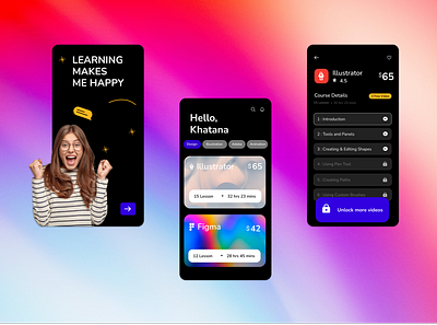 Courses! 3d animation branding graphic design ui