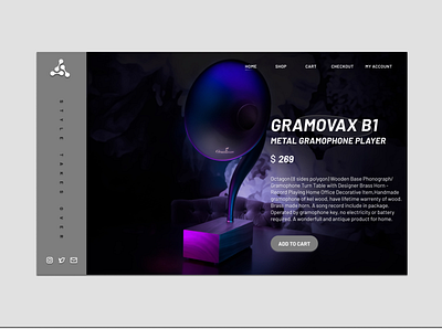 Gramophone! 3d animation graphic design logo motion graphics ui