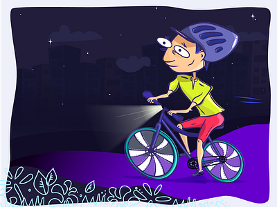 Cycling in the middle of the night