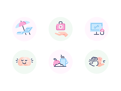 Icons for an upcoming project brand icons