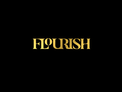 Flourish a salon boutique cut cutting elegant flourish flow foil hair salon style styling stylist typography