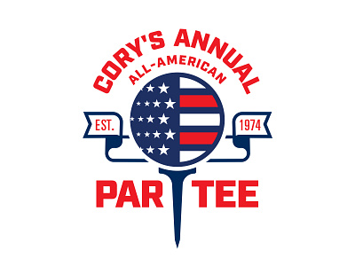 PAR TEE all american america american annual golf golfing par party sports tee