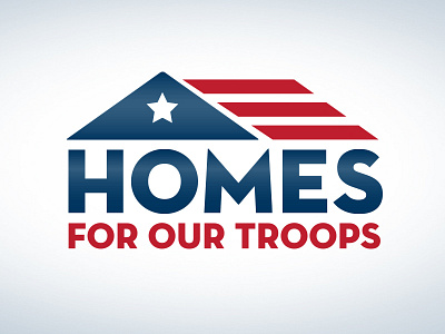 Homes for our Troops flag homes house houses roof star support troop troops usa