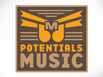 Potentialsmusic branding logo music notes songs sounds