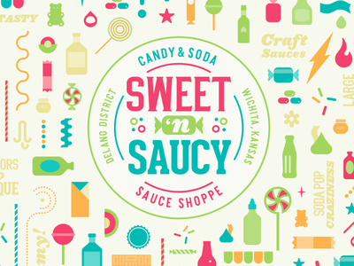 Sweet 'n Saucy bars bottle can candies candy candy bar gummies gummy hot ks lollipop pop sauce saucy shoppe soda sucker sweet sweets wichita