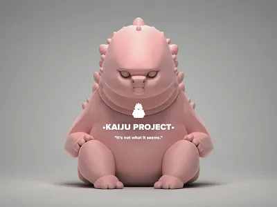 •KAIJU PROJECT• 3d animation art toys collection concept art cute danil yad design designer toys fan art graphic design illustration kaiju logo sculpt