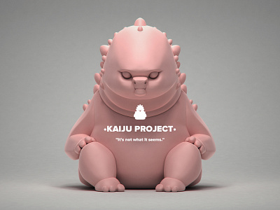 •KAIJU PROJECT• 3d animation art toys collection concept art cute danil yad design designer toys fan art graphic design illustration kaiju logo sculpt