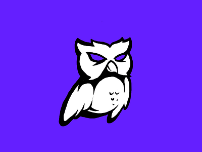 Sketchy Owl illustration logo owl sketch