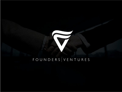 Founders Ventures brand company founders handshake logo start up ventures