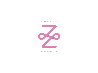 Z O E L L E beauty cosmetics letter logo pink z zoelle