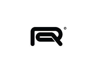 R black letter logo mark r