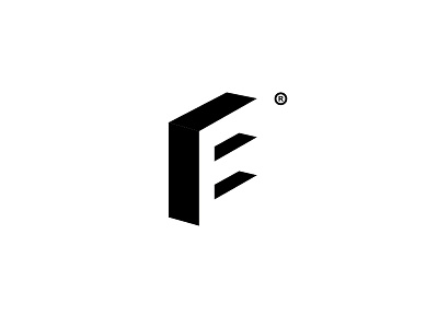 E black e letter logo mark