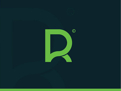 PR letters logo monogram p r