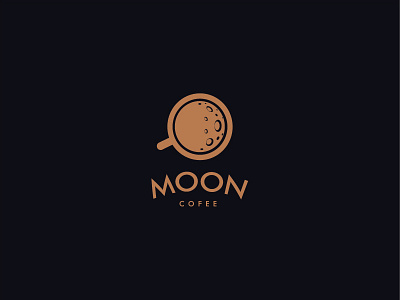 Moon Coffee coffee cup logo moon planet