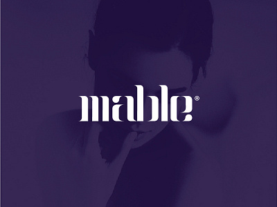 Mable custom design fashion female letters logo mable magazine pleasant typography woman