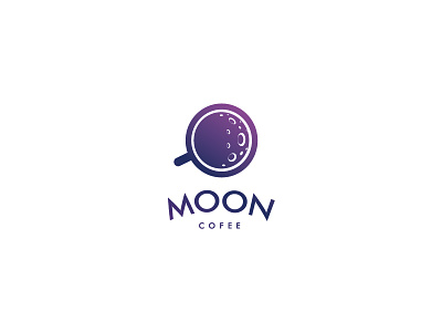Moon Coffee bar coffee cup drink logo moon planet space