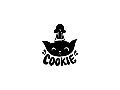 Cookie animal cat chef cook cookie cute logo
