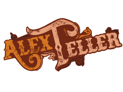 Alex Teller branding country folk logo music musician rustic