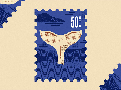 Inktober 12 - Whale fish flatdesign illustration inktober ipadpro procreate stamps whale