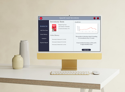 QuickCount Inventory Website design figma ui ux website