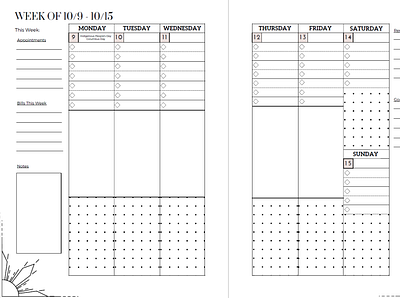 Minimalist Designed Planner design graphic design