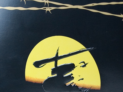 Miss Saigon cmyk emboss print