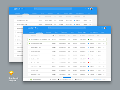 Free Payment System Admin Template (v1) accounts admin fintech free template freebee notification payment system sketch web
