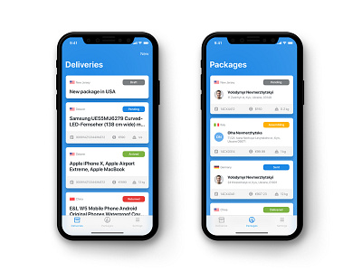 Logistics App Mobile Dashboard dashboard delivery ios iphone x logistics mobile package parcell product design