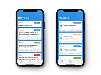 Logistics App Mobile Dashboard