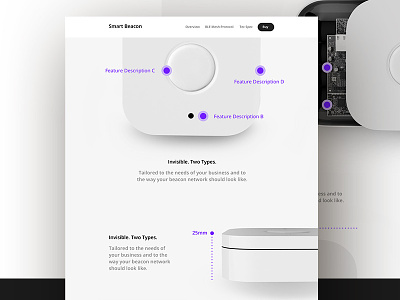 Smart Beacon Management Website 3d design ui ux webdesign
