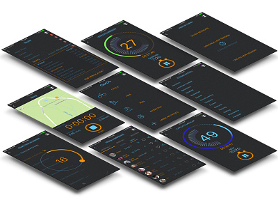 Go•Do Fitness App Screens fitness ios mobile sketch ui