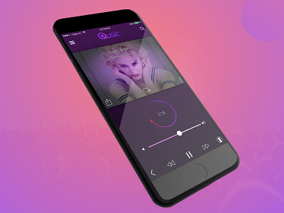 Music Player app design ios mobile music ui