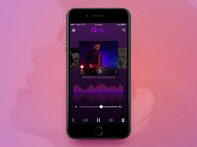 Music App Play Screen Alternative View app design ios mobile music ui