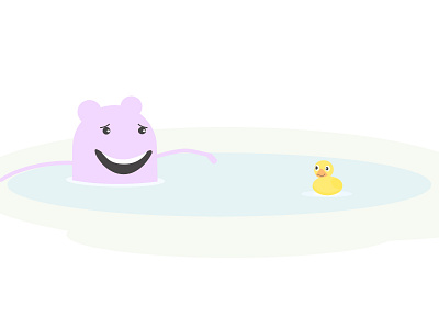"Pinky" character with "Quacks"! illustration sketch ui web design