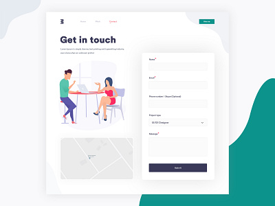 Get in touch design illustration logo modern logo typography ui design ux web website