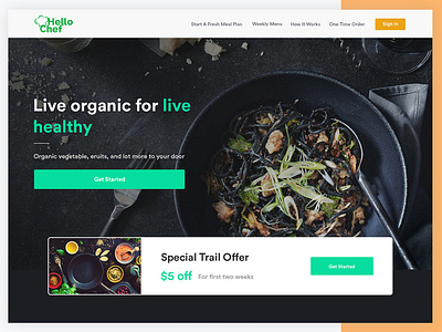 Food Delivery Service homepage