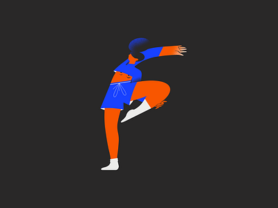 Focus - 36 days of type 2d 36days 36daysoftype character design focus girl girlpower illustration letter stretching woman yoga