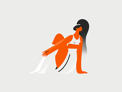 N - 36 days of type 2d 36days 36daysoftype character design fitness girl illustration sport stretch woman workout yoga