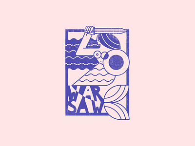 Warsaw sticker 2d brush challenge character design dribbbleweeklywarmup illustration logo mermaid vector warsaw