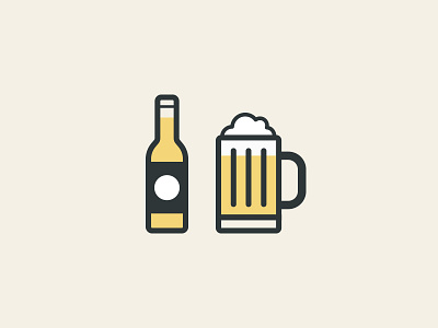 Beer beer bottle icon mug