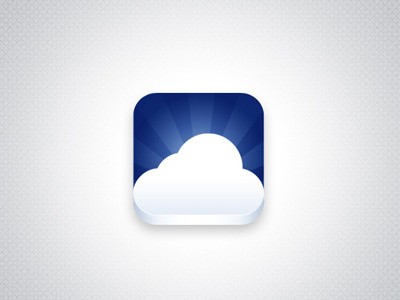 iOS Cloud Icon cloud icon ios iphone mobile ui