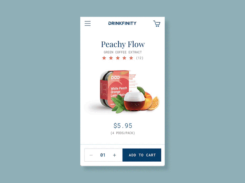 Pod Product Page animation page principle product sketch
