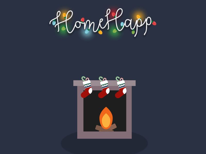 Santa is stealing candies!! aftereffects animation christmas fireplace flat gif gift happy illustrator santa shot vector