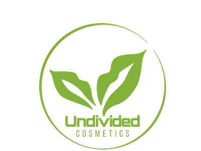Logo UNDIVIDED COSMETICS (variant) branding cosmetics design graphic design illustrator lipstick logo natural naturalcosmetics