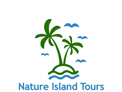 Nature Island Tours - Logo Project branding design graphic design illustration island logo typography