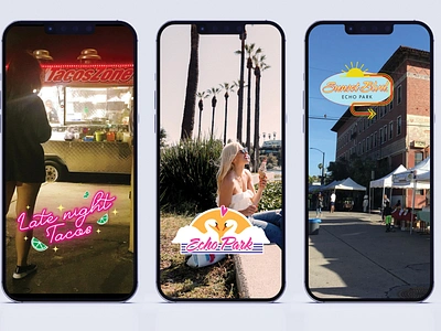 Echo Park Geofilters design geofilter graphic design illustration typography